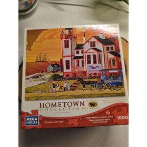 Hometown Collection 1000 piece puzzle Sunset Visit Mega Puzzles